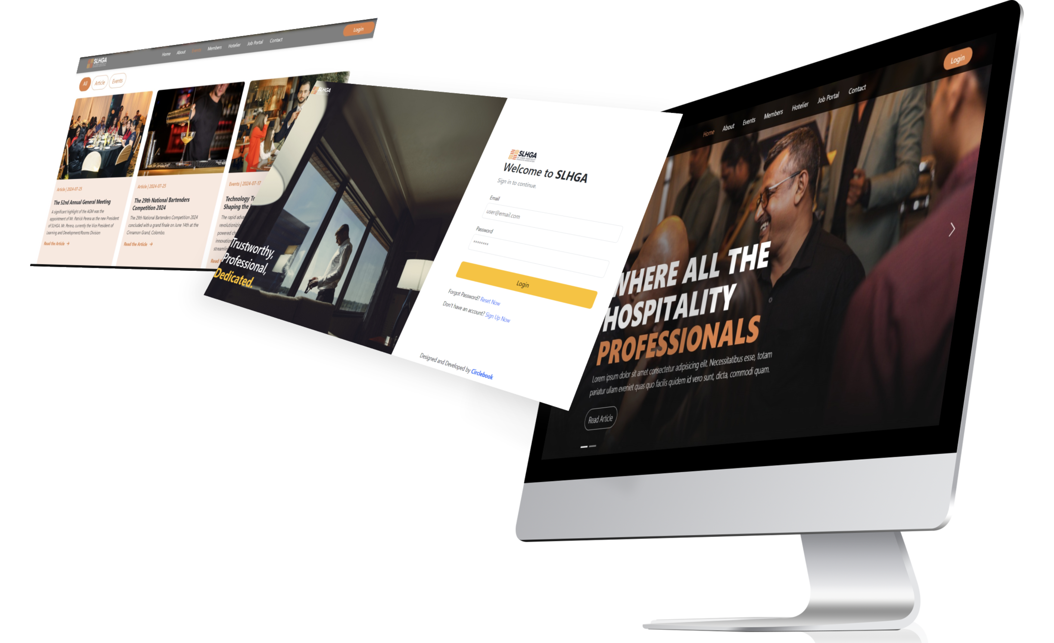 SLHGA Web Portal Mockup